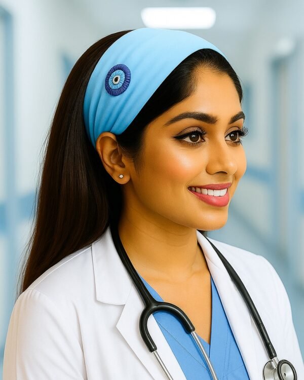 Evil Eye Savior Headband for Doctors | Blue