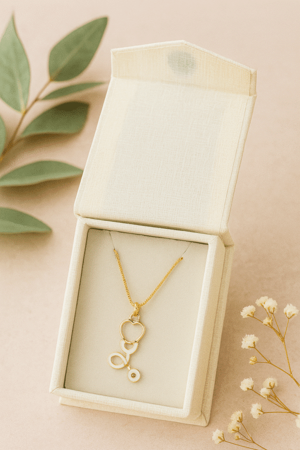 stethoscope shaped pendant for doctors