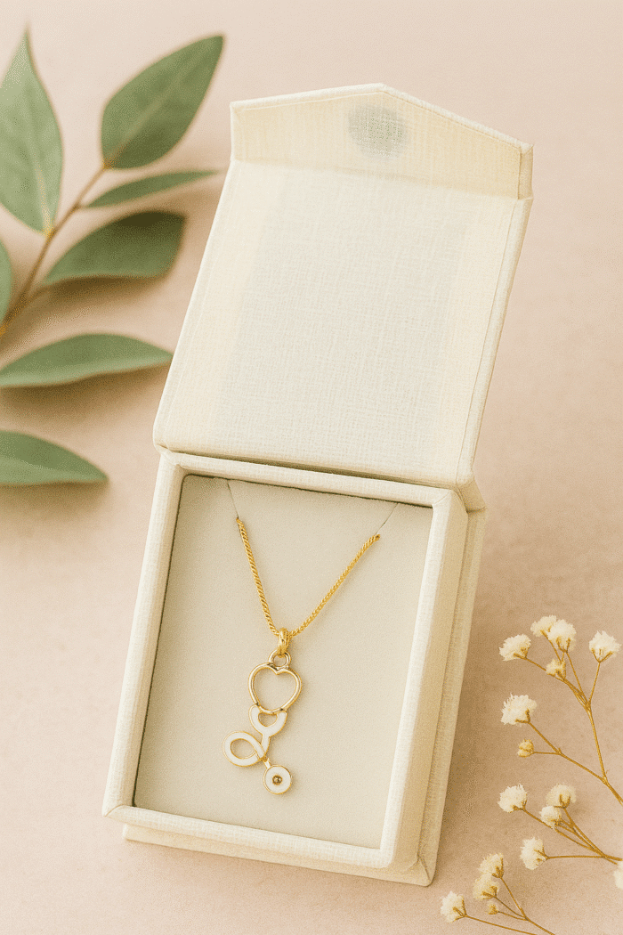 stethoscope shaped pendant for doctors