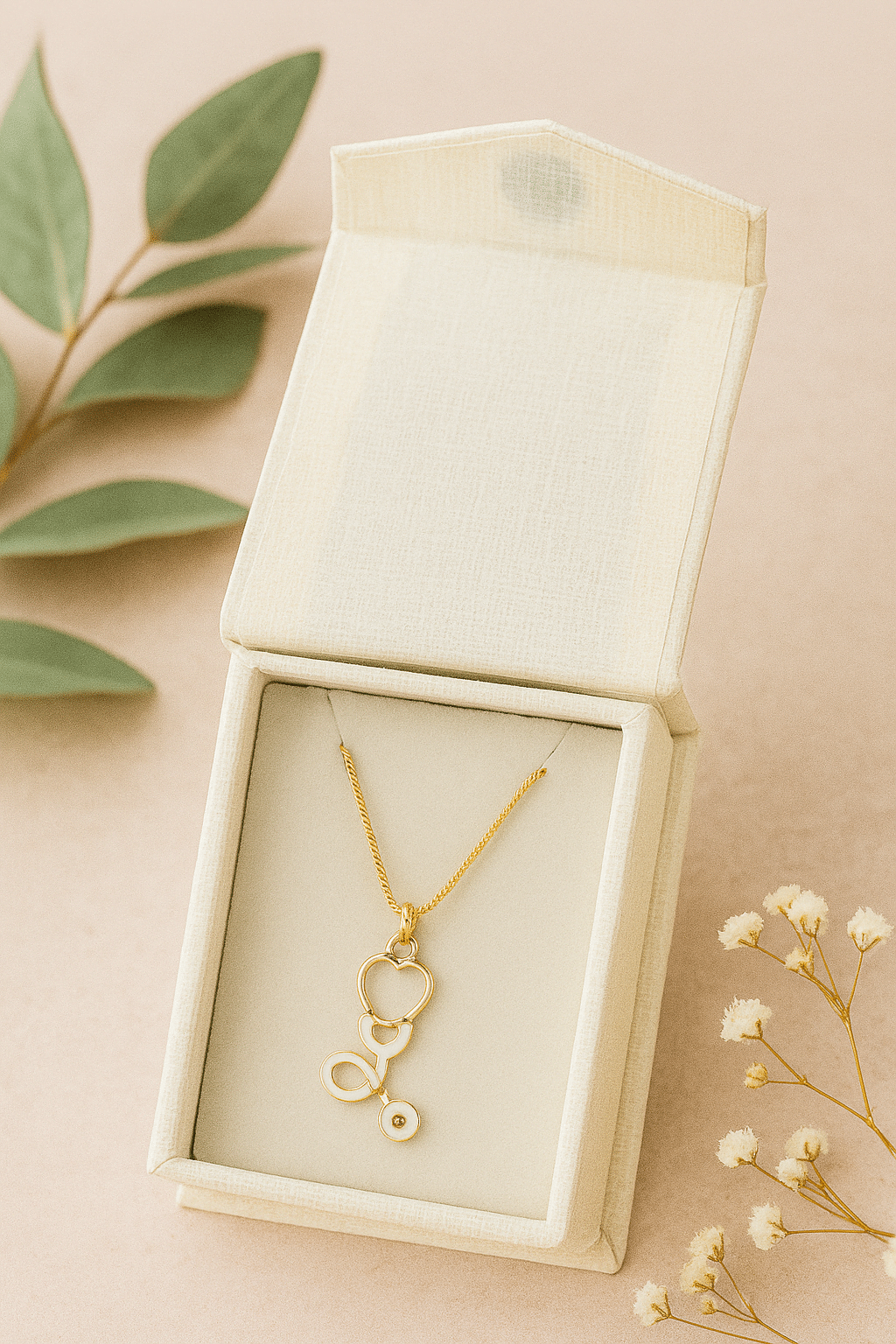 stethoscope shaped pendant for doctors