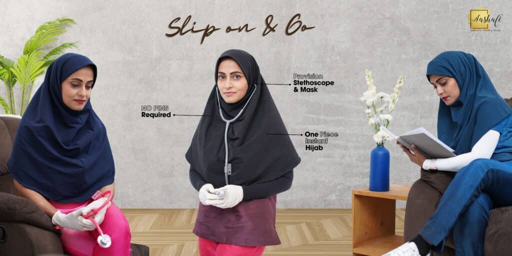 designer hijab for doctors