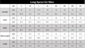 size chart sashafe