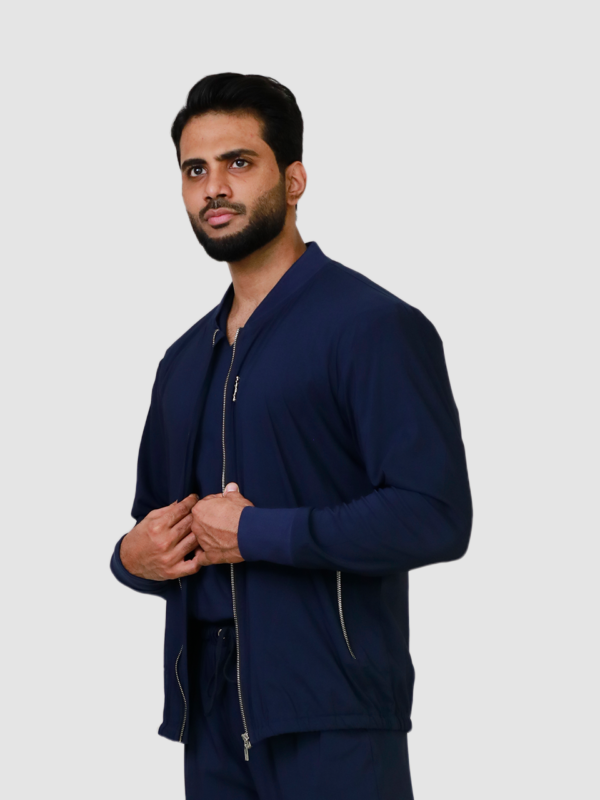 navy blue shacket