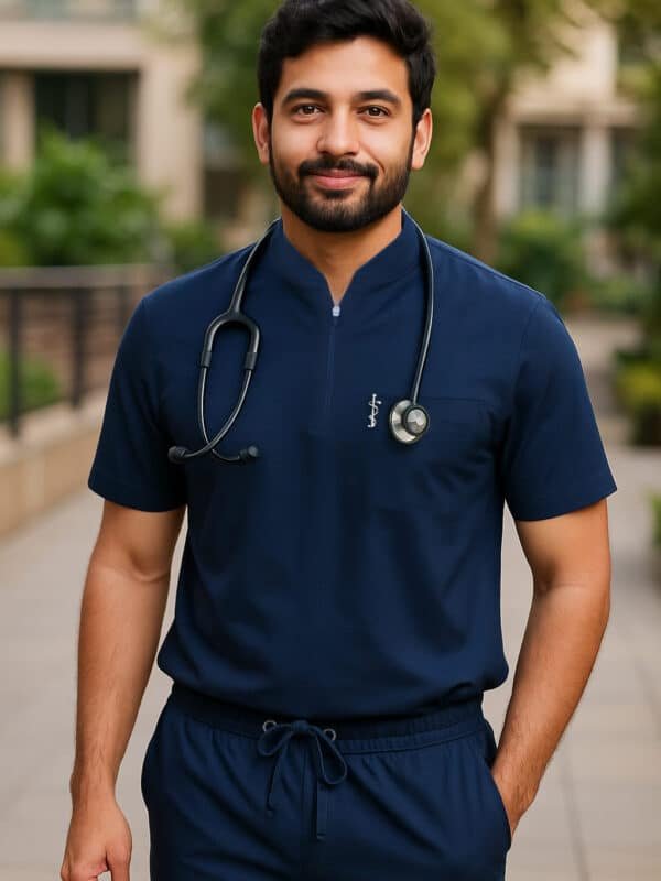 men navy blue for doctor