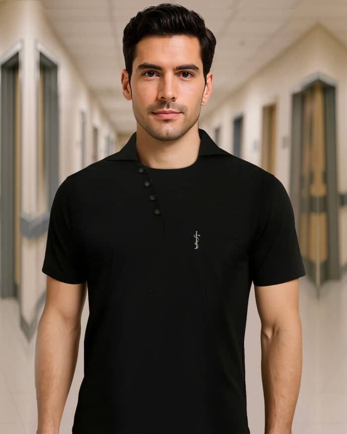 black scrub men