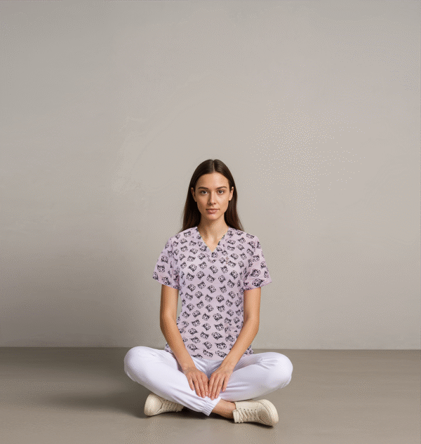 cat print doctor scrub