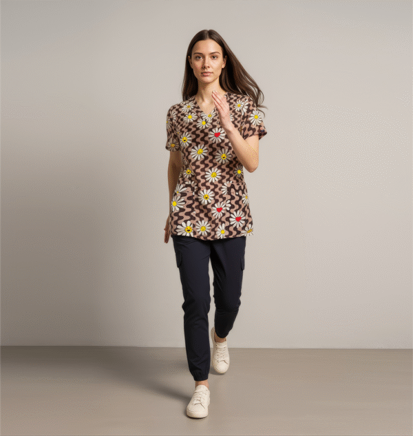 printed scrubs for pediatric doctors