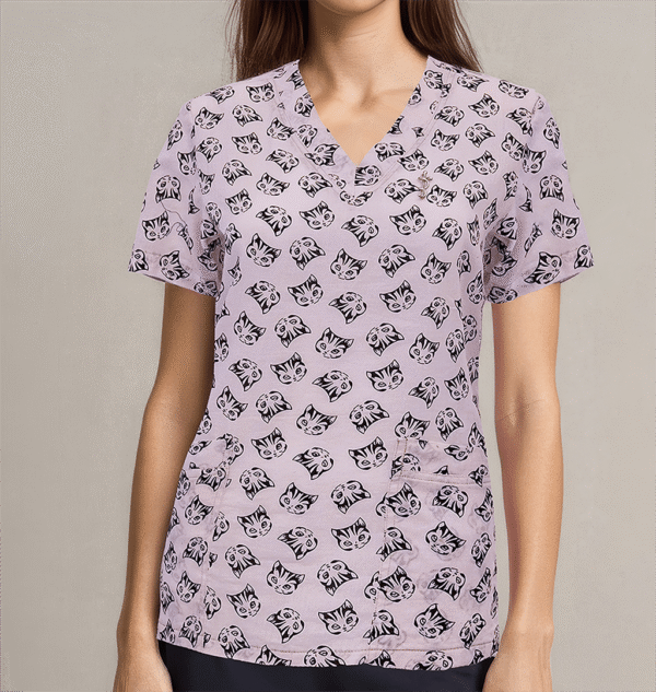 SCRUB TOP PRINTED SCRUB