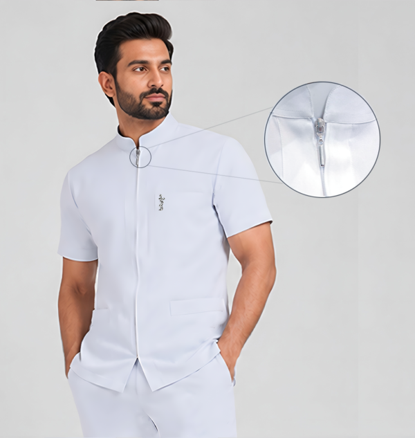 doctor scrub suit white