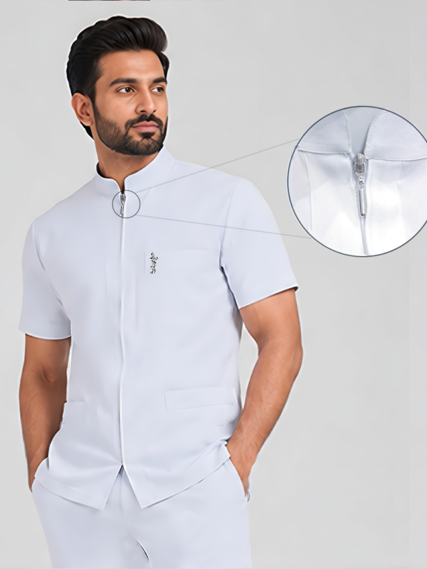 doctor scrub suit white