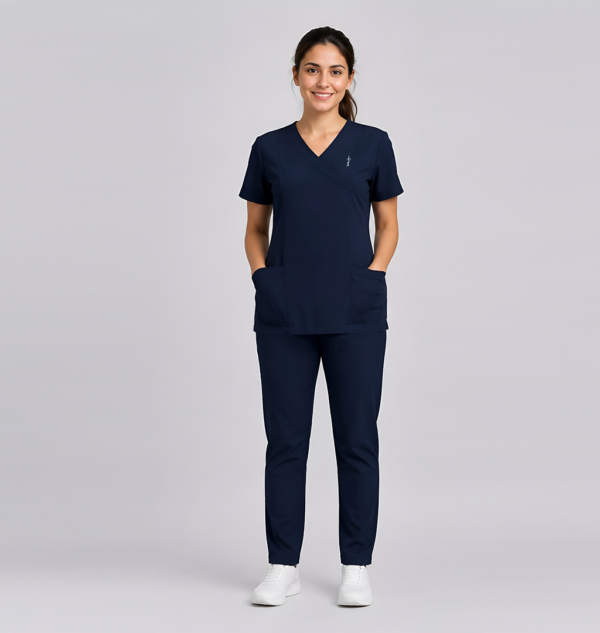 navy scrub for female doctor